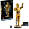 LEGO figura do zbudowania Star Wars C-3PO model 75398 — 1138 elementów, 380 mm kolekcjonerski model na wystawę