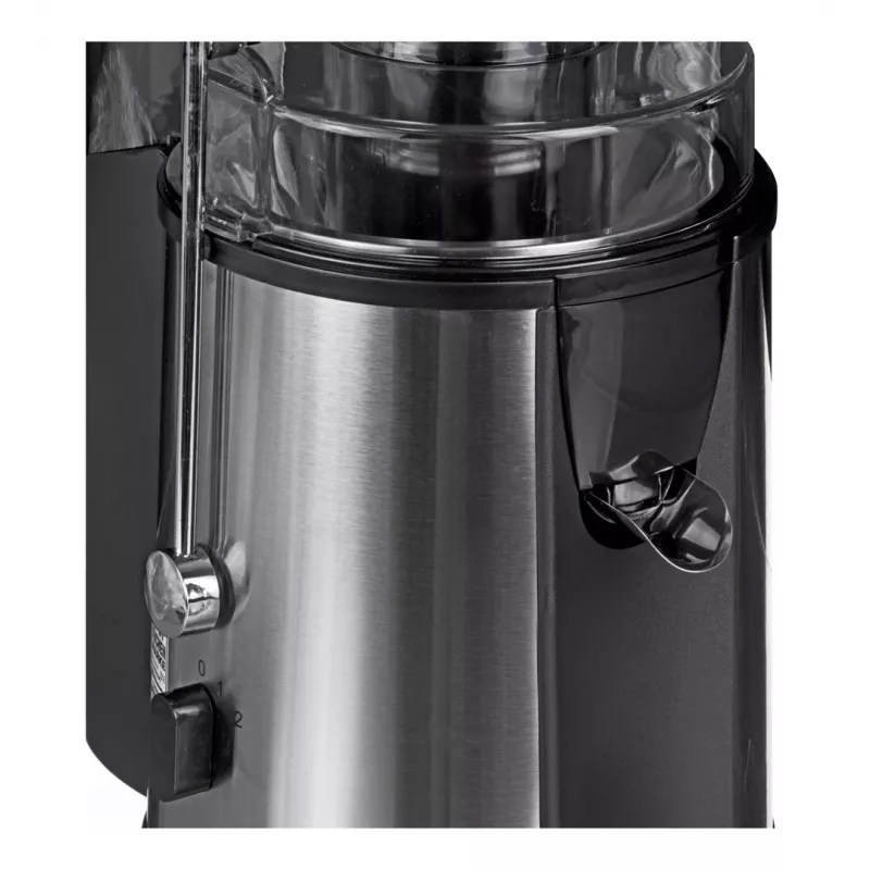 Sokowirówka CLATRONIC AE 3532 1000 W, obudowa ze stali nierdzewnej, pojemnik na miąższ 2 L, 2 prędkości, funkcja antykroplowa