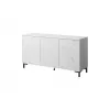MARMO 3D komoda 150x45x80.5 cm biały matowy/marble biały