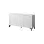 MARMO 3D komoda 150x45x80.5 cm biały matowy/marble biały