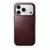 Etui na telefon Nomad Modern Leather Case do iPhone 17 Pro, skóra + TPU + PC, pasuje do ekranu 16 cm (6,3 cala), Bordeaux