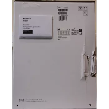 Subwoofer Sony SA-SW5 300W Wireless, 2 Ω, przenośny, czarny — do HT-A9 / A7000 (uszkodzone opakowanie)