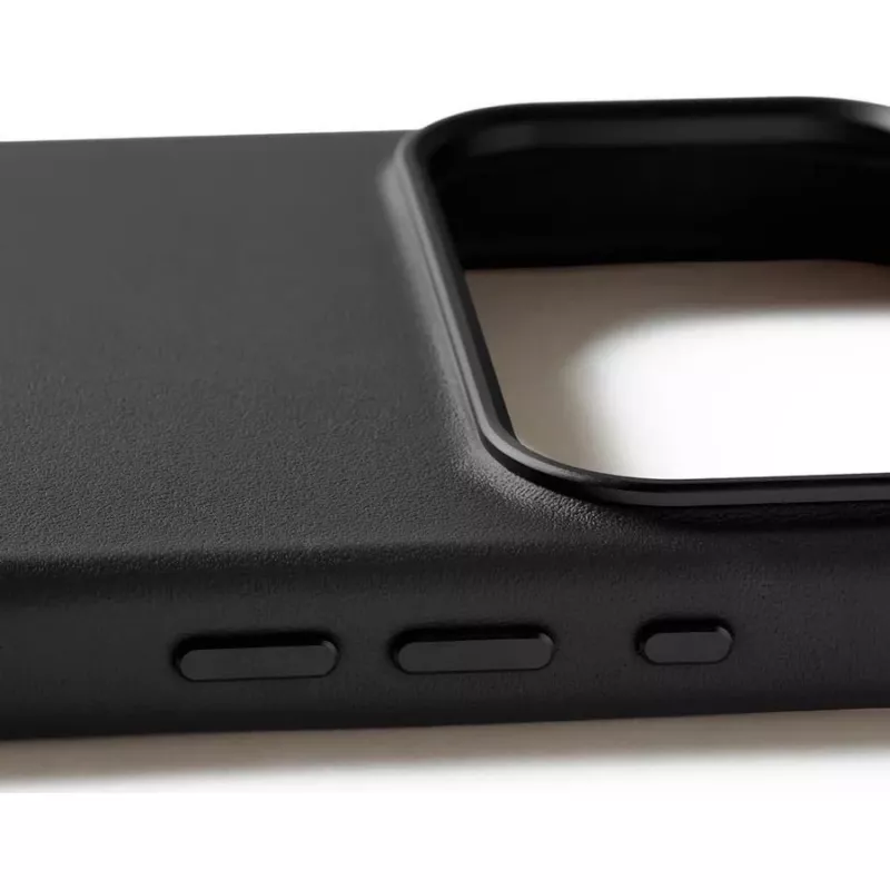 Mujjo Full Leather Case Etui na iPhone 17 Pro Max czarny