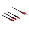 Delock 3 w 1 kabel do ładowania - 30 cm