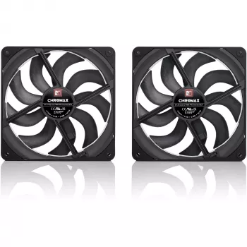Noctua NF-A14x25 G2 PWM Sx2-PP chromax.Czarny 140mm Dual Fan Set