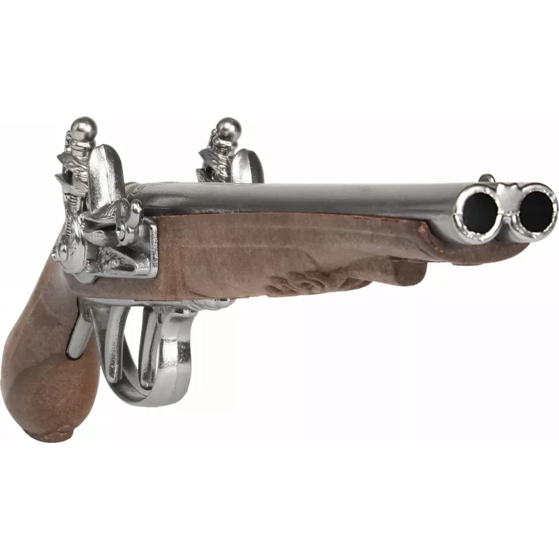 Metalowy pistolet piracki Pulio model 15541/0 o realistycznym wzornictwie