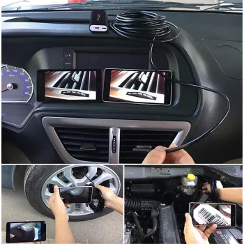 Endoskop WiFi MEDIA-TECH MT4099, sonda 8 mm, kabel 5 m, IP67, 1280×720@30fps, kąt widzenia 70°, bateria 800 mAh