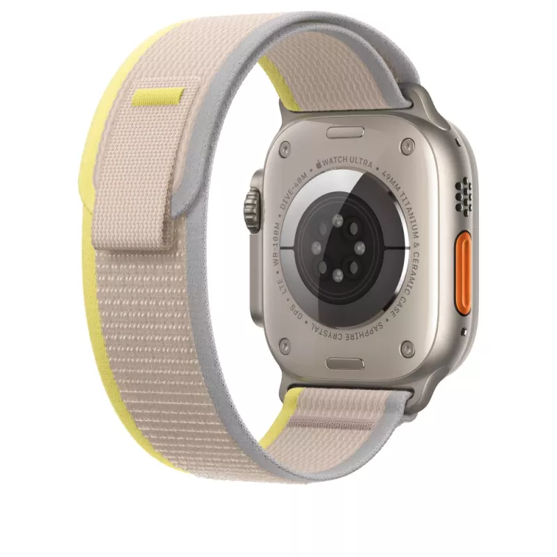 Pasek Apple MQEG3ZM/A beżowy żółty nylonowy Smartwatch 130-180 mm