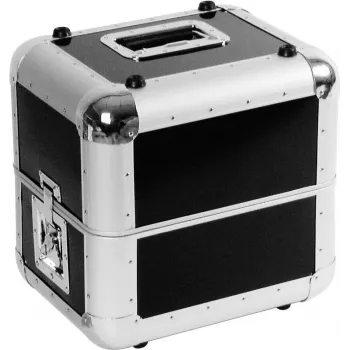 Flight case Roadinger Platten-Case ALU 50/50 rounded Czarny — aluminiowa walizka formatu 50×50, zaokrąglone narożniki