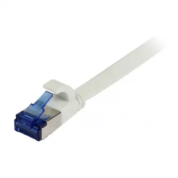Synergy 21 Patch kabel RJ45, CAT6A 500Mhz, 10m, biały, U/FTP, płaski, TPE (Superflex), AWG32, Synergy 21 - typ kabla U/FTP - ekranowane pary przewodów folią