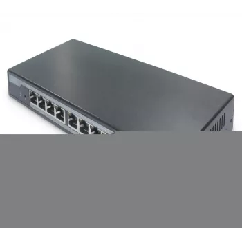 Przełącznik sieciowy Digitus 8-portowy Gigabit PoE, Desktop, L2 zarządzalny, 2 porty uplink, SFP, 86 W, af/at