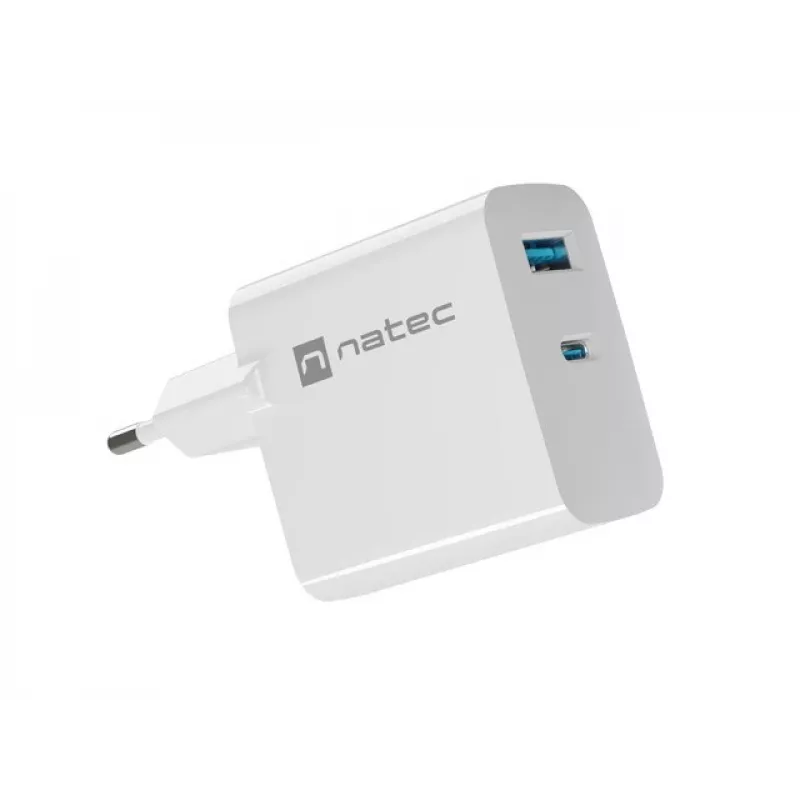 NATEC NUC-2144 Ładowarka do urządzeń mobilnych Uniwersalna Biała AC Szybkie ładowanie Wewnętrzna