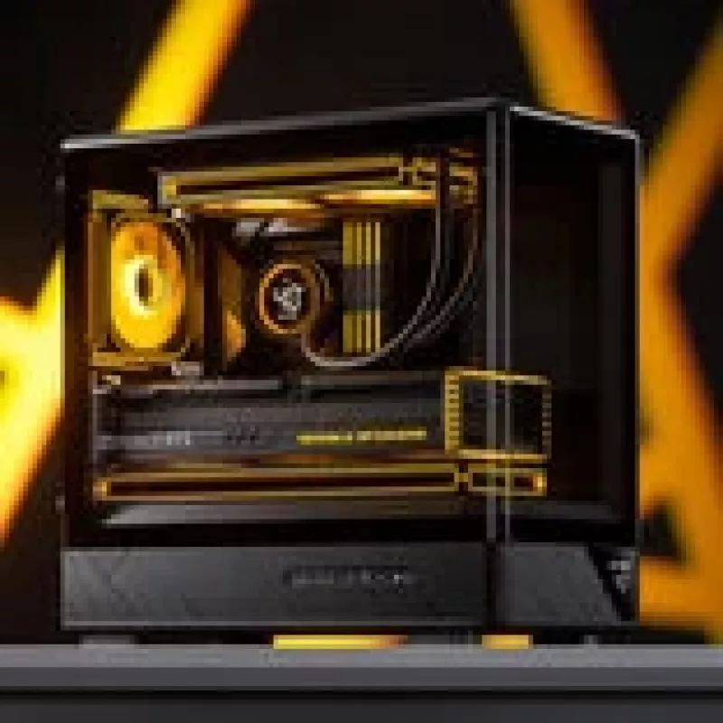 Obudowa komputerowa Jonsbo D200 midi-tower mATX szkło hartowane mini wyświetlacz temperatury czarna