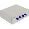 DeLOCK 87589 4-portowy ręczny przełącznik szeregowy RS-232