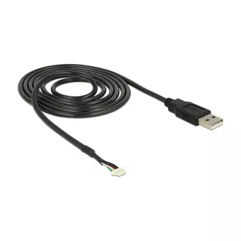 Kabel USB DeLOCK 1.5m USB2.0-A/5p Czarny