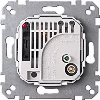 Przełącznik obrotowy Merten 536302, wykończenie metaliczne i białe, 230 V AC, 10 A, IP20
