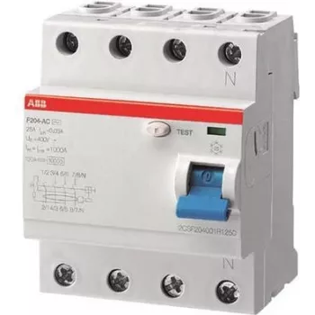 ABB Wyłącznik różnicowoprądowy 40A F204A-40/0,3 pro M kompaktowy 4-biegun. 300mA F204A-40/0,3 (2CSF204101R3400)