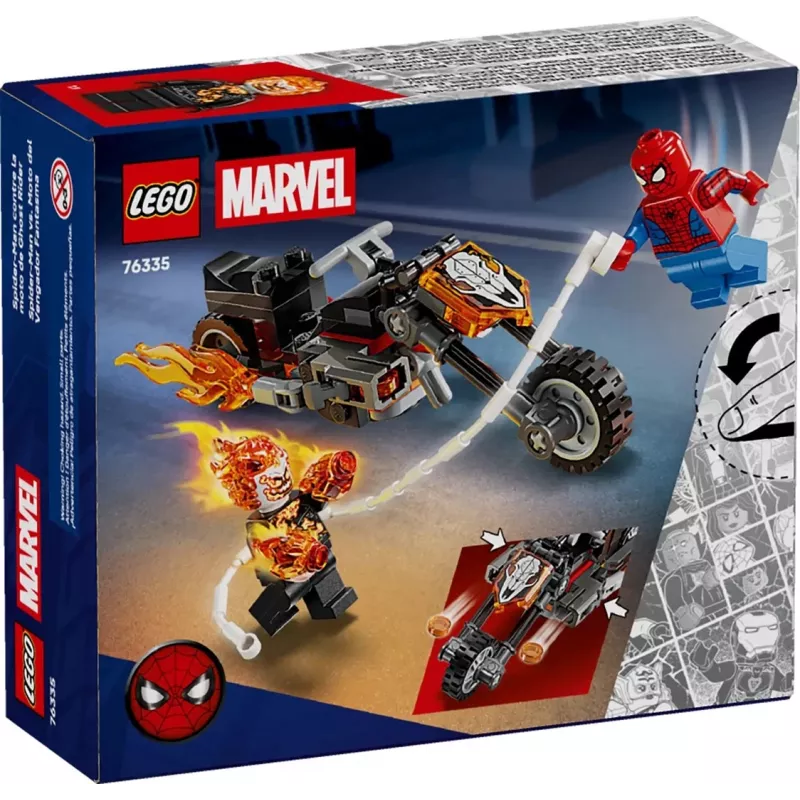 LEGO MARVEL 76335 Spider-Man vs. Ghost Rider Motorcycle