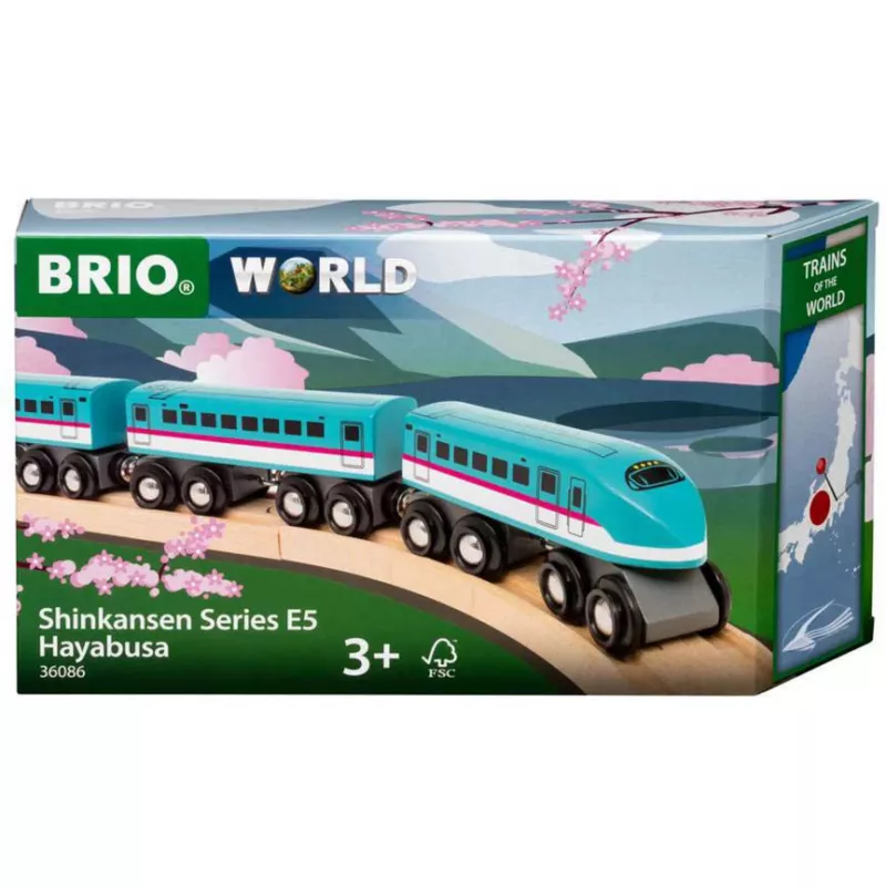 Pojazd kolejowy Ravensburger BRIO World Trains of the World Shinkansen E5 Hayabusa