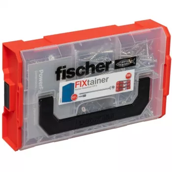 fischer FixTainer PowerFast II TX TG 562272 zestaw wkrętów do płyt wiórowych, stal ocynkowana (562272)