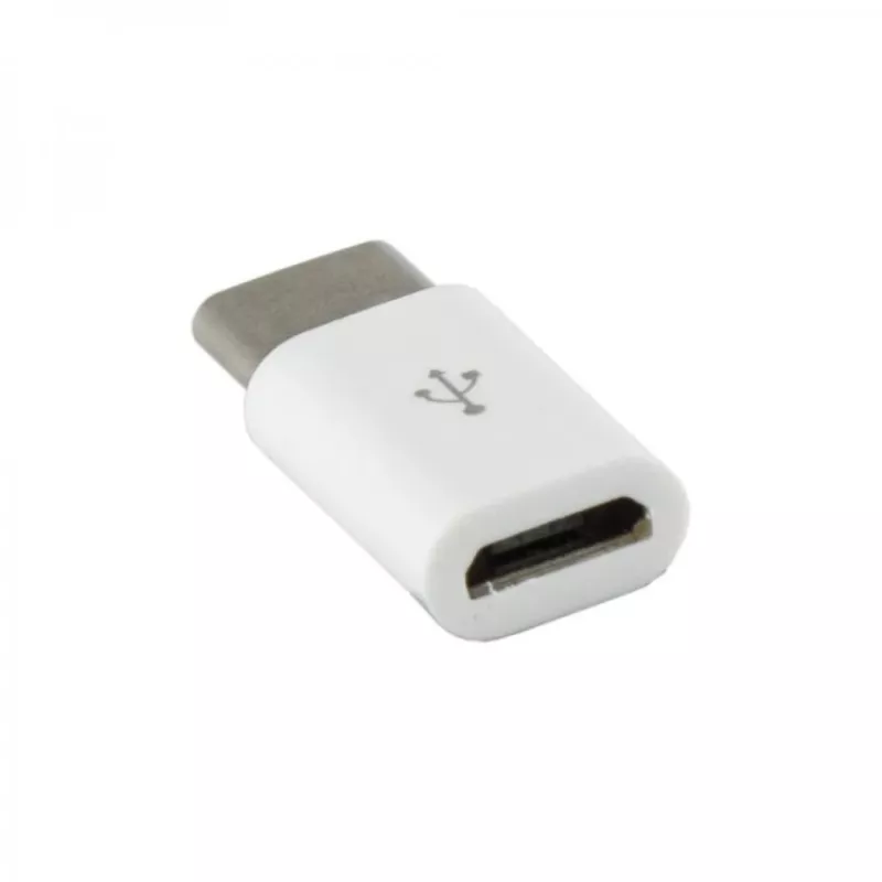 Sbox AD.USB-C W Micro USB 2.0 F. -> TYPE C M. Biały