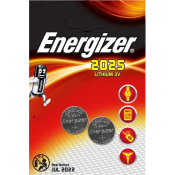 Energizer CR2025 - litowo-jonowa (Li-Ion) - guzikowa - 3 V - 2.5 mm - 20 mm - 2.5 g (637988)