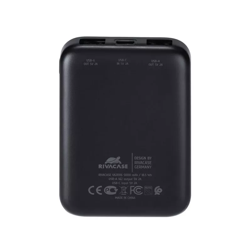 Power Bank USB 5000MAH/VA2006 Czarny Rivacase