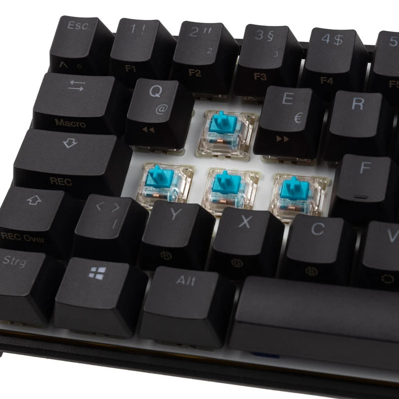 Klawiatura Ducky Mecha Pro SF dla graczy USB niemiecka czarna