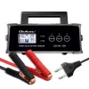 Prostownik QOLTEC 52514 — 12 V/24 V, 25 A, do akumulatorów AGM/żelowych/SLA z wyświetlaczem LCD