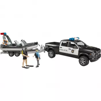 Dodge RAM 2500 Pickup policyjny z łodzią