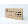 Wolnostojący stojak pod telewizor GEMBIRD TVS-86ST-01 do telewizorów 43–86 cali, czarny, podstawa ze szkła hartowanego, VESA 100x100–600x400, maks. 60 kg