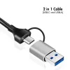 Adapter Ethernet USB-A/-C do 2,5G, szary