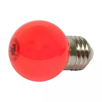 Synergy 21 LED Retrofit E27 Żarówka kroplowa G45 Czerwona 1 Watt do łańcucha świetlnego
