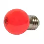 Synergy 21 LED Retrofit E27 Żarówka kroplowa G45 Czerwona 1 Watt do łańcucha świetlnego