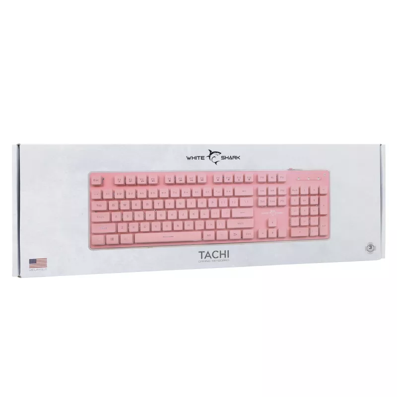 Mysz gamingowa White Shark Tachi GK-003441, ergonomiczna konstrukcja, podświetlenie RGB, przewodowa