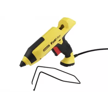 Pistolet do kleju na gorąco STANLEY FatMax GR 100 R 200 W, wydajność kleju 18,83 g/min, zasilanie sieciowe, czas nagrzewania 1 min, czarno-żółty