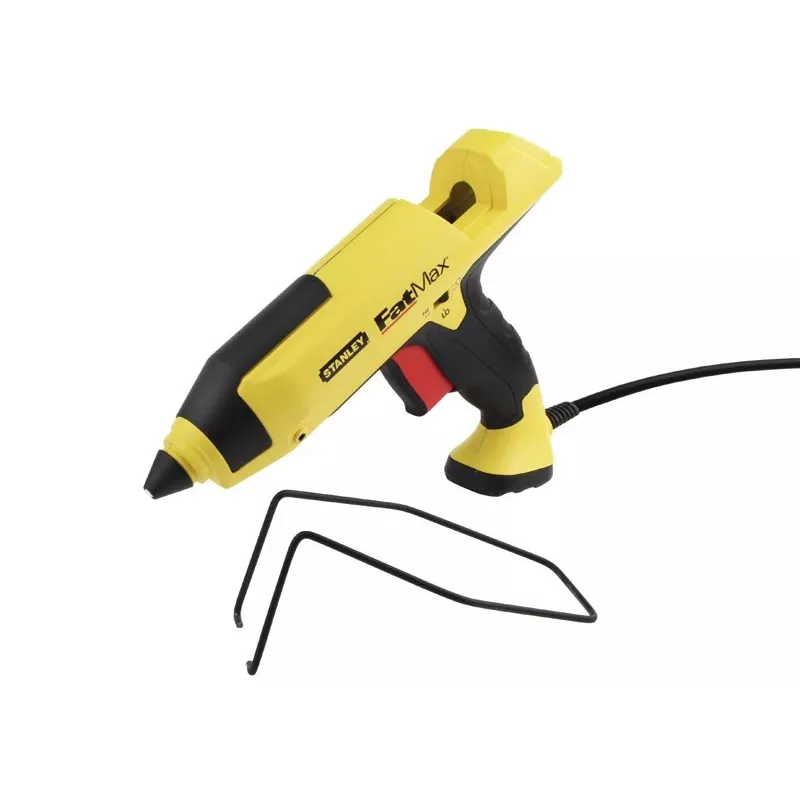 Pistolet do kleju na gorąco STANLEY FatMax GR 100 R 200 W, wydajność kleju 18,83 g/min, zasilanie sieciowe, czas nagrzewania 1 min, czarno-żółty