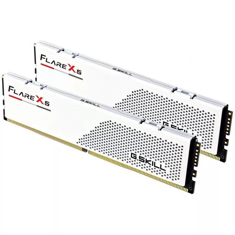 G.Skill Flare X5 F5-6000J2836G32GX2-FX5W, 64 GB, 2 x 32 GB, DDR5, 6000 MHz, 288-... - G.Skill Flare X5 F5-6000J2836G32GX2-FX5W. Komponente für: PC