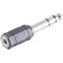 ShiverPeaks BS57061 Złącze przewodowe 6,3 mm 3,5 mm czarne stal nierdzewna