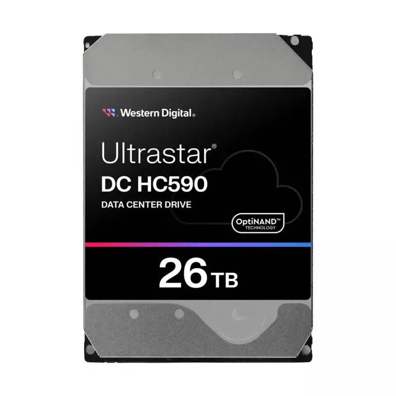 Western Digital WD Ultrastar DC HC590 0F65672 - Festplatte - Datencenter - verschlüsselt - 26 TB - intern - 3.5 (8.9 cm) - SATA 6Gb/s - 7200 U/min - P
