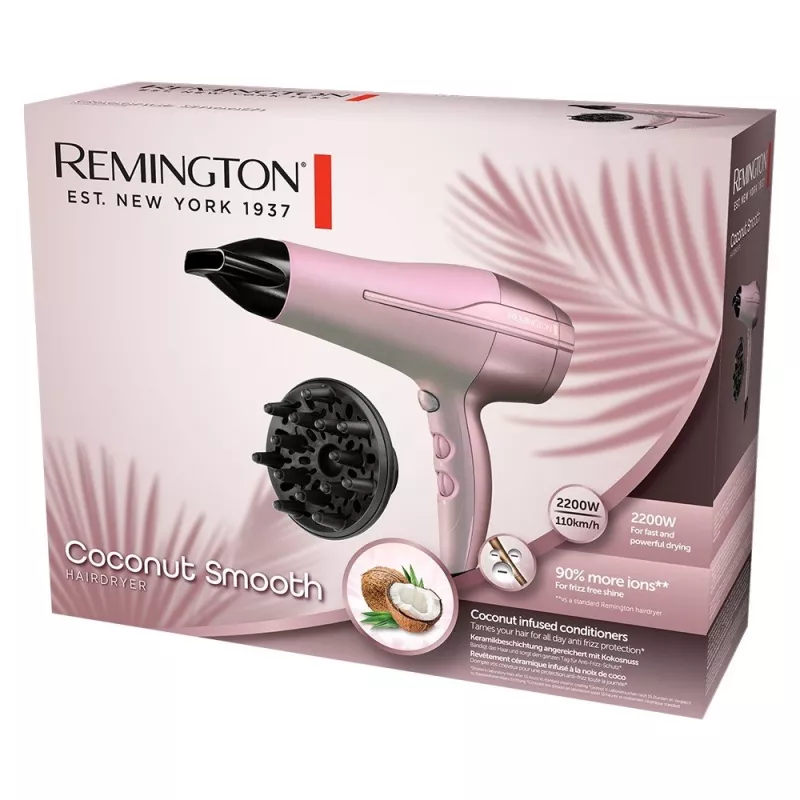 Suszarka do włosów Remington Remington DRYER REMINGTON COCONUT SMOOTH D5901