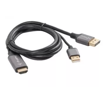KABEL HDMI(M)->DISPLAYPORT(M) 1M 4K CZARNY LANBERG