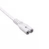 Kabel zasilający Akyga AK-RD-07A CEE 7/16 – IEC C7 (ósemka), CCA, 3 m, biały