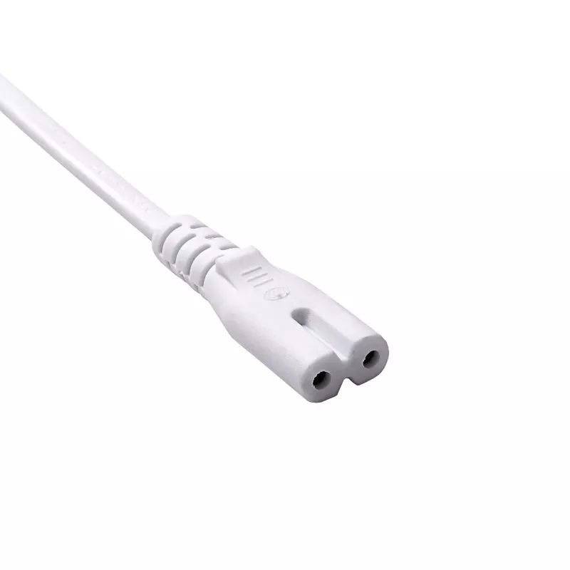 Kabel zasilający Akyga AK-RD-07A CEE 7/16 – IEC C7 (ósemka), CCA, 3 m, biały