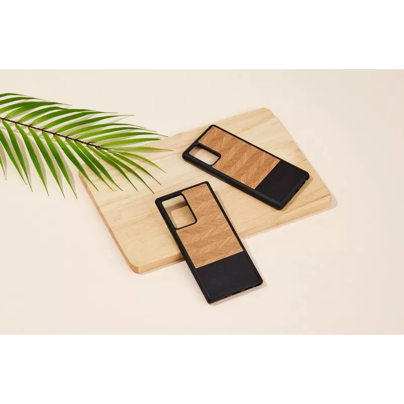 Etui ochronne Man and Wood do Samsung Galaxy Note 20 Ultra — jodełka nero Czarny