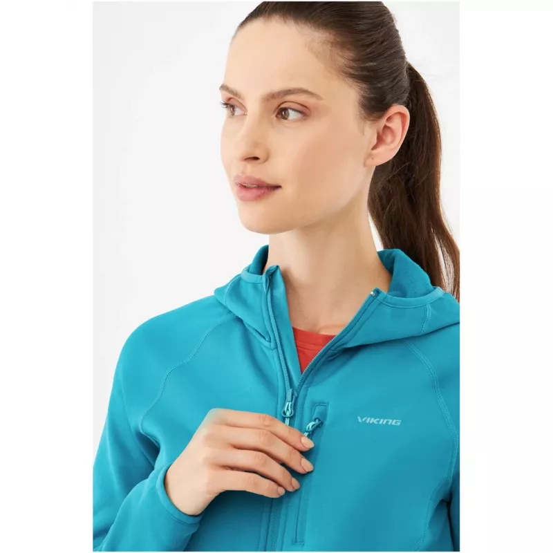 Hoodie Viking Jukon Midlayer Polartec Lady, damska bluza z kapturem warstwy środkowej, materiał Polartec, model 730/23/0900/70/M