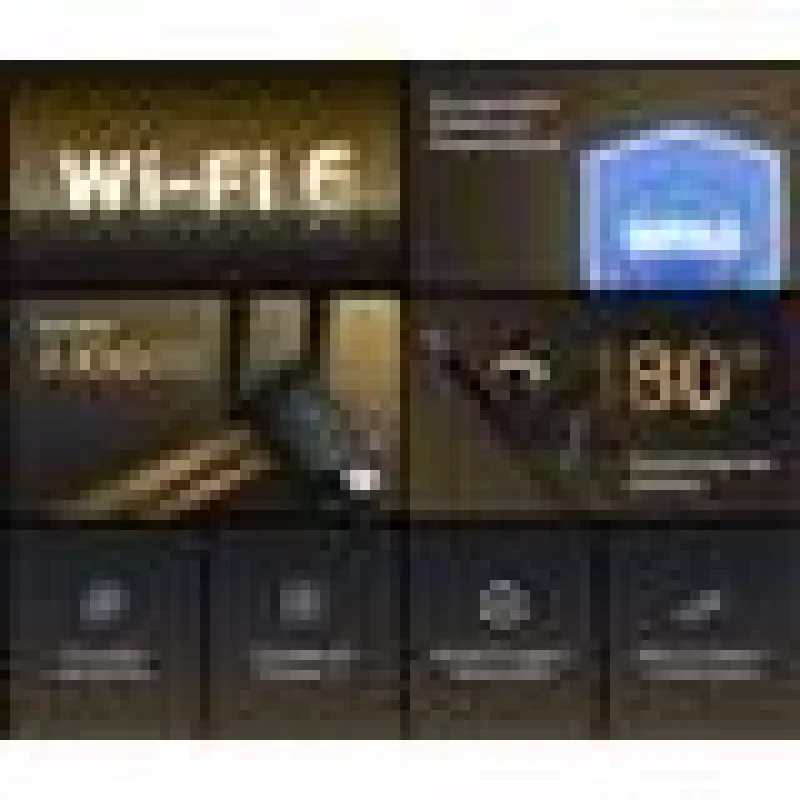 Adapter Wi‑Fi USB MERCUSYS MA72XH AX1800 z antenami o wysokim wzmocnieniu, USB-A Plug‑and‑Play