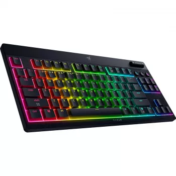 Razer | CzarnyWidow V4 Low-Profile Tenkeyless HyperSpeed | Klawiatura | Bezprzewodowa | US | Bluetooth | Czarna | Żółte przełączniki