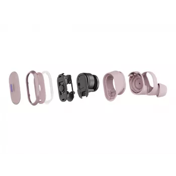Logitech Zone True Wireless, słuchawki douszne, ANC, Rosé, różowy, douszne, Bluetooth, 985-001090
