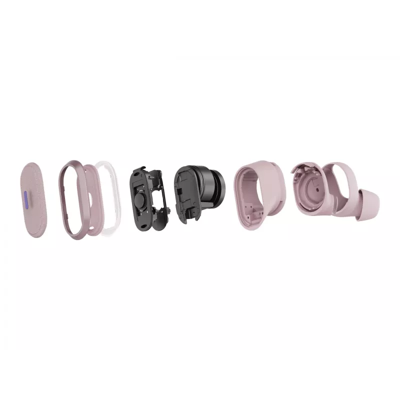 Logitech Zone True Wireless, słuchawki douszne, ANC, Rosé, różowy, douszne, Bluetooth, 985-001090